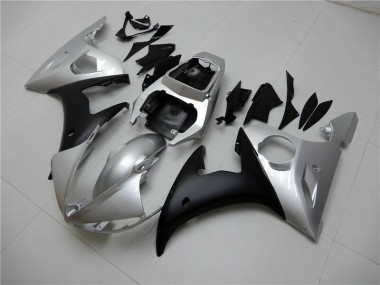 Argento Nero Kit Carena & Plastica Yamaha R6 03-05