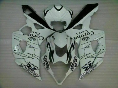 Bianco ABS Plastica Suzuki GSXR 1000 K5 05-06