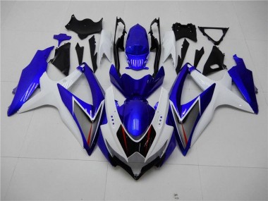 Bianco Blu Kit Carene Completa Suzuki GSXR 600 / 750 K8 08-10