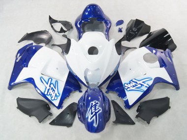 Bianco Blu Plastica Suzuki GSXR 1300 Hayabusa 96-07