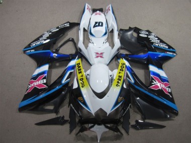 Bianco Dark Dog 07 Carene Suzuki GSXR 600 K8 08-10