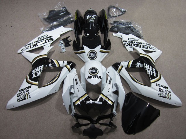 Bianco Lucky Strike Nero Motul Carene Suzuki GSXR 600 K8 08-10