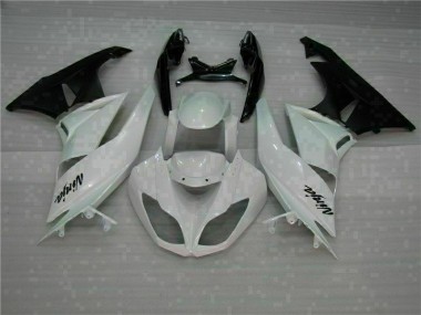 Bianco Nero ABS Kits Carenatura Kawasaki ZX6R 09-12