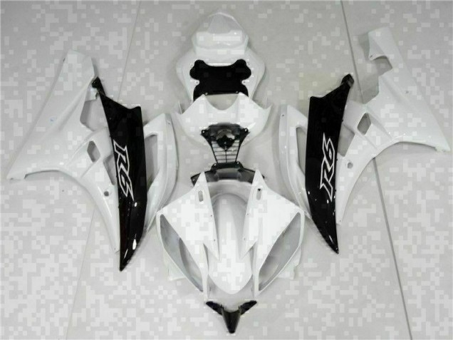 Bianco Nero ABS Kits Carenatura Yamaha R6 06-07
