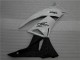 Bianco Nero Ninja Carene Kawasaki ZX6R 09-12