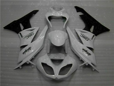 Bianco Nero Ninja Carene Kawasaki ZX6R 09-12