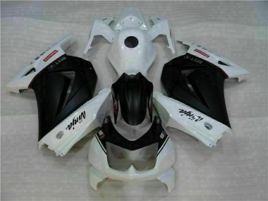 Bianco Nero Ninja Kit Carena & Plastica Kawasaki EX250 08-12