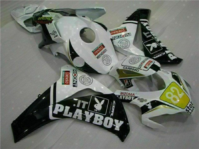 Bianco Nero Playboy ABS Kit Carenatura Honda CBR 1000 RR 08-11