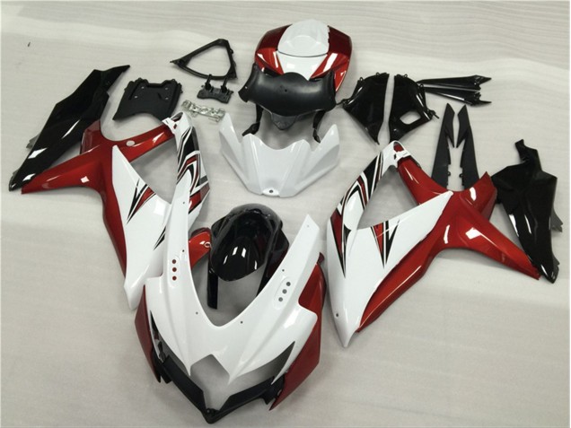 Bianco Rosso Nero Carene Suzuki GSXR 600 / 750 K8 08-10