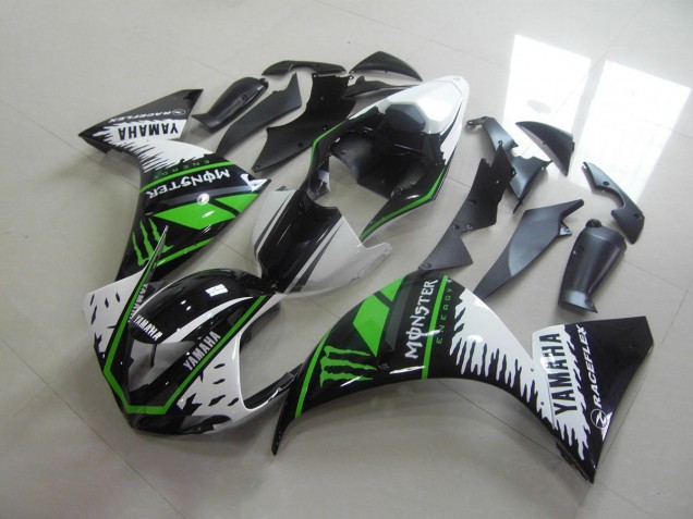 Bianco Verde Monster Carene Yamaha R1 12-14