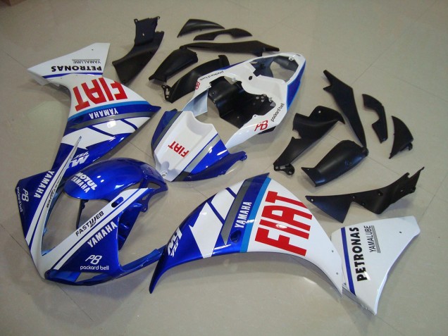 Blu Bianco Fiat Carene Yamaha R1 12-14