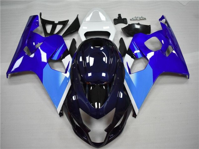 Blu Bianco Kit Completo Carenatura ABS Suzuki GSXR 600 / 750 K4 04-05