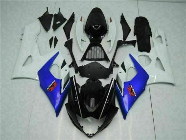 Blu Bianco Kits Carenatura Completo ABS Suzuki GSXR 1000 K5 05-06