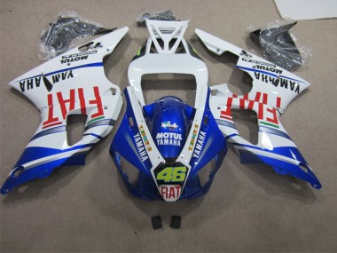 Blu Bianco Motul Fiat 46 Carene Yamaha R1 98-99