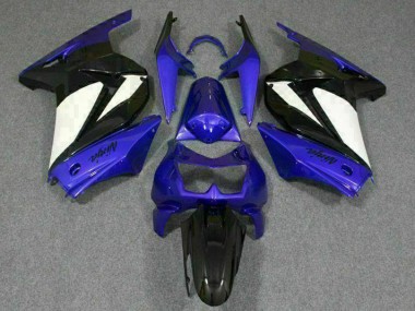 Blu Bianco Nero Ninja ABS Plastica & Carena Kawasaki EX250 08-12