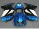Blu Bianco Nero Ninja ABS Plastica & Carene Kawasaki EX250 08-12