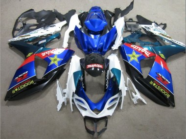 Blu Bianco Rockstar Carene Suzuki GSXR 1000 K9 09-16