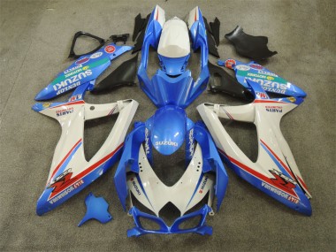 Blu Bianco con Decalcomanie Carene Suzuki GSXR 600 K8 08-10