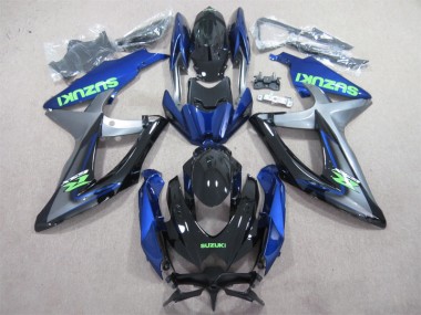 Blu Verde Decal Carene Suzuki GSXR 600 K8 08-10
