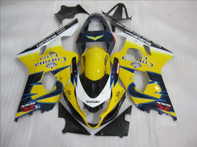 Giallo Blu Corona Extra Kit Carenatura Completa Suzuki GSXR 600 K4 04-05