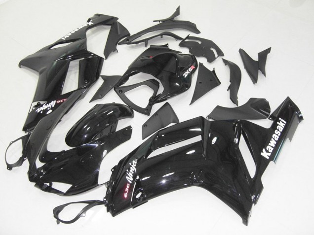 Lucido Nero Kits Carenatura Completa Kawasaki ZX6R 07-08