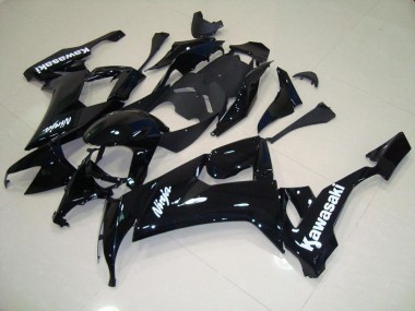 Lucido Nero con Bianco Adesivo Carene Kawasaki ZX10R 08-10