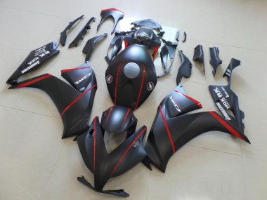 Matte Bladk con Rosso Banda Carene Honda CBR 1000 RR 12-16