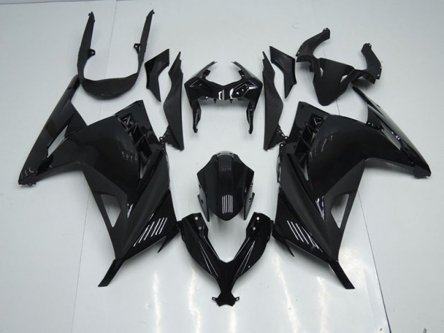 Nero ABS Plastica & Carena Kawasaki ZX 300R 13-16