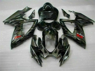 Nero ABS Plastica & Carena Suzuki GSXR 600 / 750 K6 06-07