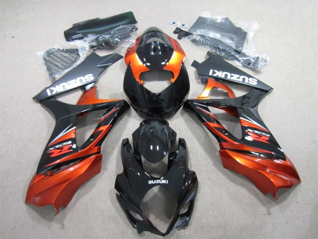 Nero Arancia ABS Plastica & Carenatura Suzuki GSXR 1000 K7 07-08