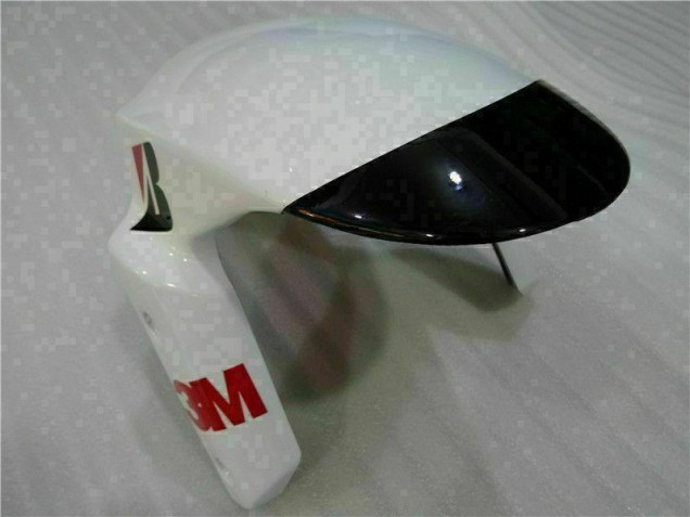 Nero Bianco 3M Touch4 Kit Carenatura Iniezione Kawasaki ZX6R 09-12