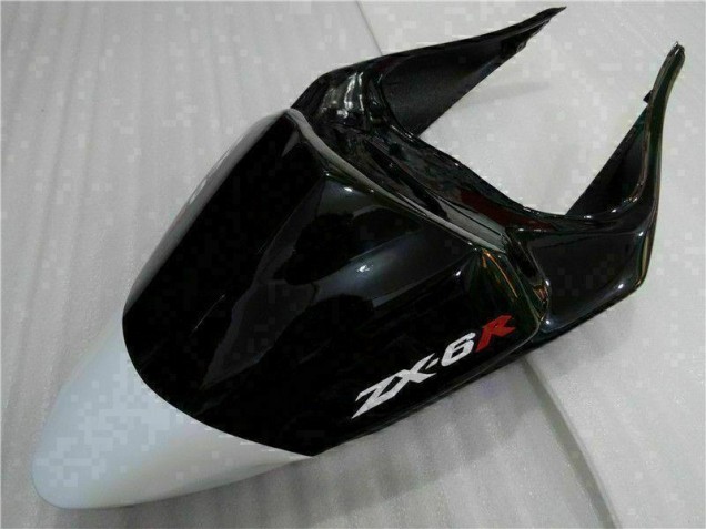 Nero Bianco 3M Touch4 Kit Carenatura Iniezione Kawasaki ZX6R 09-12