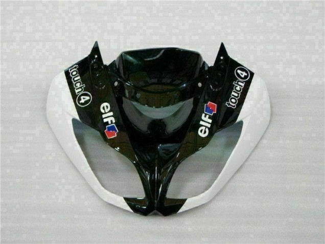 Nero Bianco 3M Touch4 Kits Carenatura Iniezione Kawasaki ZX6R 09-12
