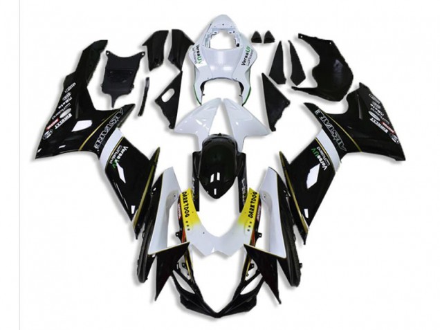 Nero Bianco ABS Plastica & Carene Suzuki GSXR 600 / 750 K11 11-24