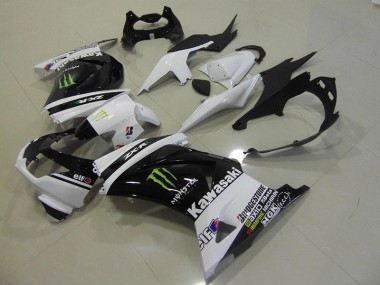 Nero Bianco Monster ABS Kits Carenatura Kawasaki ZX 250R 08-12