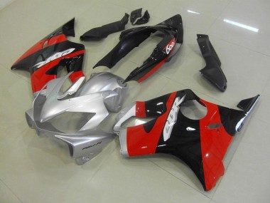 Nero Rosso Argento Kits Carenatura Completa Honda CBR 600 F4i 04-07