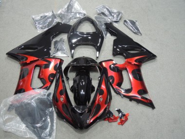 Nero Rosso Carene Kawasaki ZX6R 05-06
