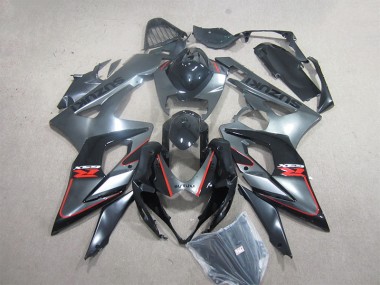 Nero Rosso Kit Carenatura Iniezione Suzuki GSXR 1000 K5 05-06