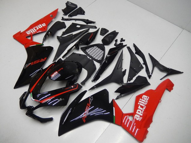 Nero Rosso Kit Completo Carenatura ABS Aprilia RSV4 09-15