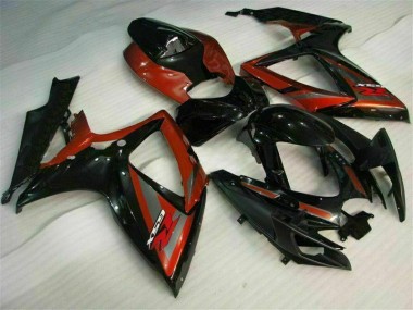 Nero Rosso Kits Carenatura Completa Suzuki GSXR 600 / 750 K6 06-07