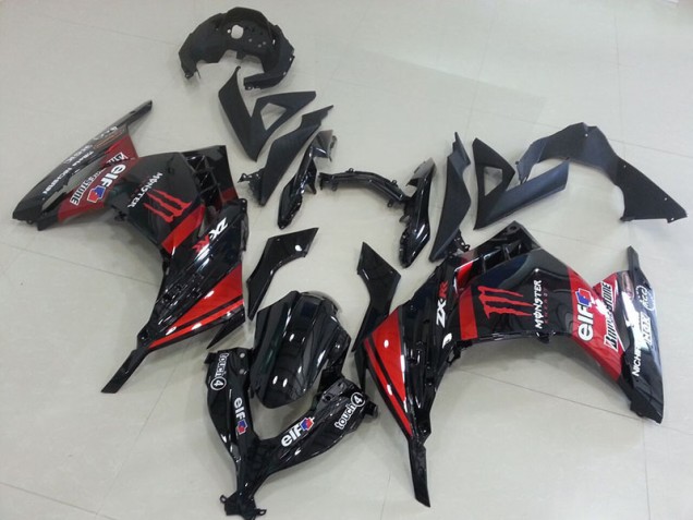 Nero Rosso Monster Carene Kawasaki ZX 300R 13-16