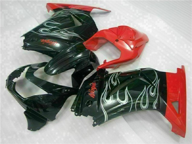 Nero Rosso Ninja Carene Kawasaki EX250 08-12