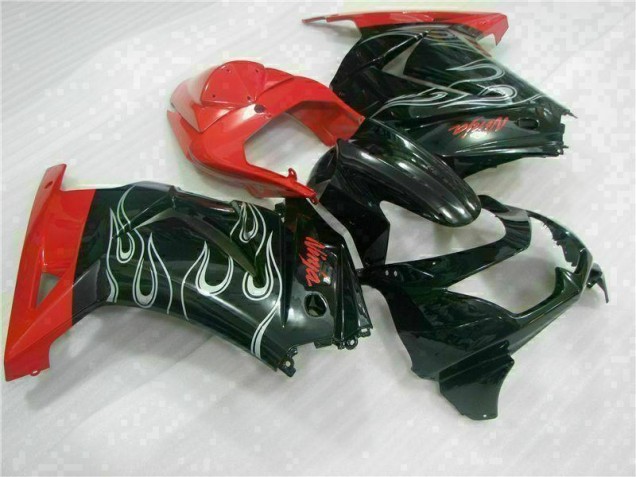 Nero Rosso Ninja Carene Kawasaki EX250 08-12