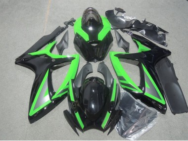 Nero Verde ABS Kits Carenatura Suzuki GSXR 600 K6 06-07