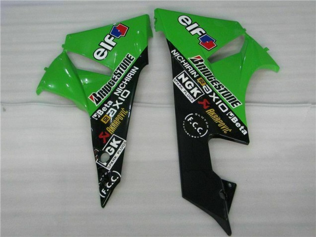Nero Verde Kits Carene Completa Kawasaki ZX6R 09-12