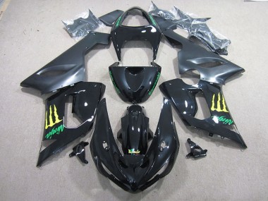 Nero Verde Ninja Carene Kawasaki ZX6R 05-06