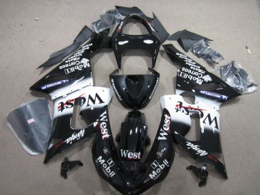 Nero West Mobil Ninja 636 Carene Kawasaki ZX6R 05-06