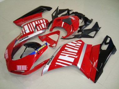 Rosso Bianco Carene & Plastica Ducati 848 1098 1198 07-14