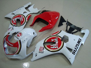 Rosso Bianco Lucky Strike Carene Suzuki GSXR 750 K1 K2 K3 01-03