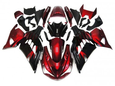 Rosso Nero Carene Kawasaki ZX14R ZZR 1400 12-21